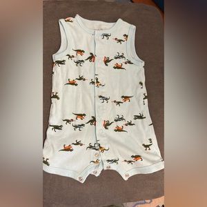 3 month Carters Dinosaur Shorts Onesie